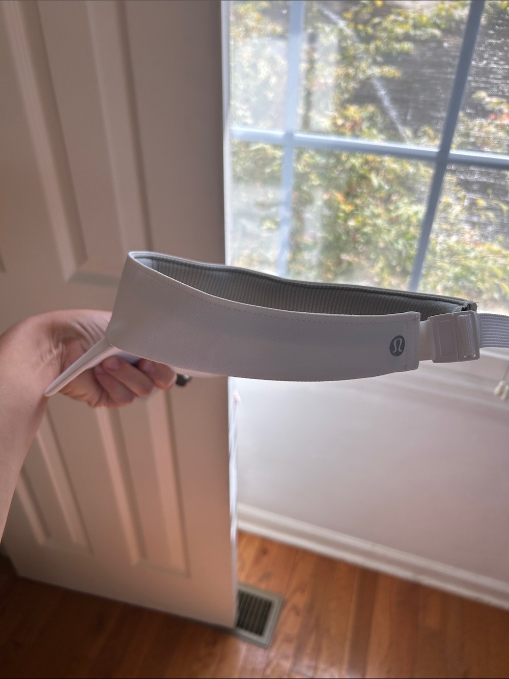 lululemon athletica White Sport Visor with Subtle Logo